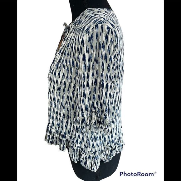 MADEWELL Sunpleat Lace-Up Top Size Small - Picture 5 of 8